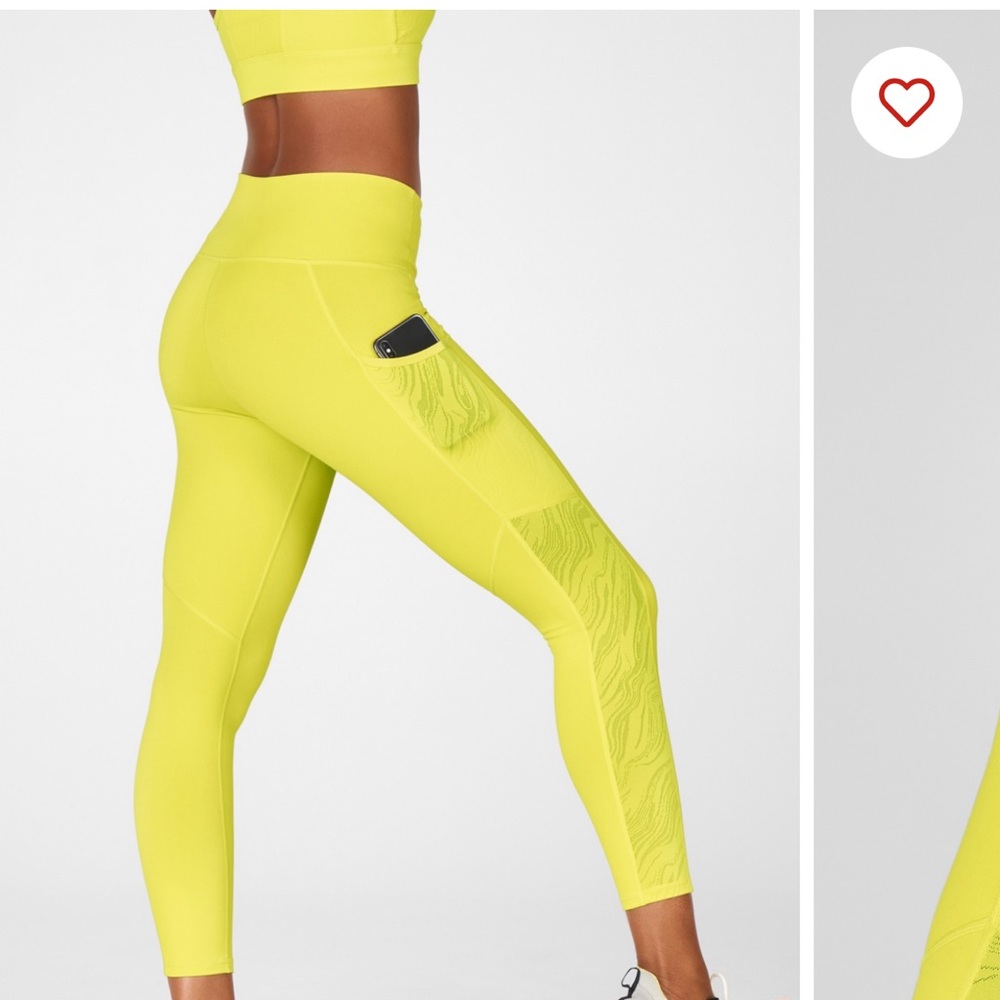 FABLETICS Define PowerHold® High-Waisted 7/8 Legging IN Zest